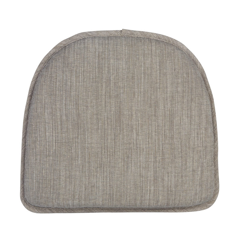 Lamika Latitude Run Non-Slip Chair Cushions, 16 X 15 X 2 Inches, Steel Gray