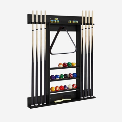 Nakiah 17 Stories Pool Cue Rack
