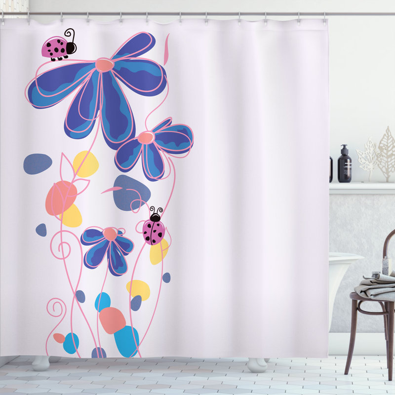 Ensemble de rideau de douche Kids, 69"H x 75"W, Violet foncé