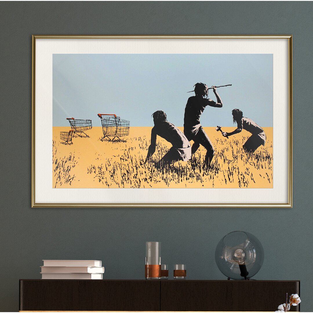 Gerahmter Grafikdruck Banksy Trolley Hunters