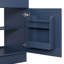 Meuble-lavabo de 20 po avec lavabo, meuble-lavabo avec tablette de porte et tablette réglable, bleu, meubles de salle de bain, meubles-lavabos