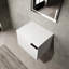 Lavabo de salle de bain 24 po pour espaces spacieux - Armoire moderne sans lavabo, chêne blanc américain, blanc composable, grands espaces de bain Splendor
