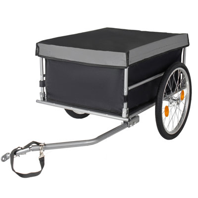 Remorque pliable de vélo-cargaison de vélo avec roues de 20 po, housse amovible, cadre à dégagement rapide, chariot à vélo, remorque de chariot à vélo pour les bagages, outils, épicerie