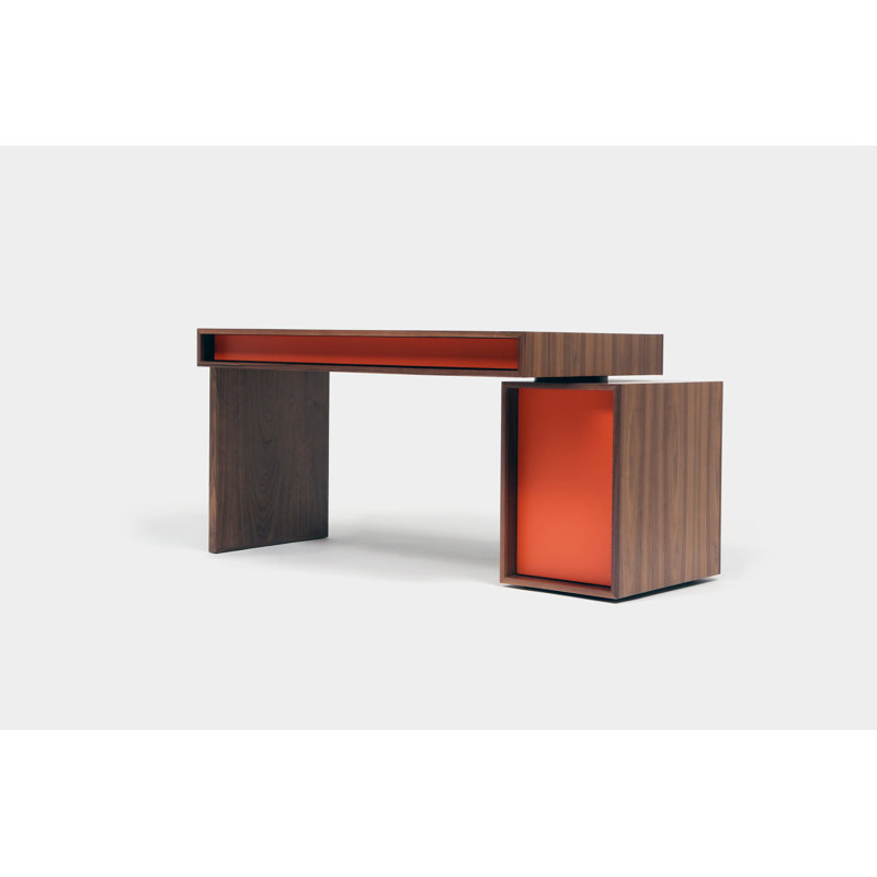 Writing Desk, Brown/Orange