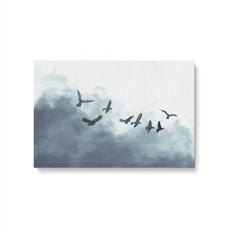 Ethereal Flock Canvas Print, 12" H x 18" W x 1.25" D, Wrapped Canvas