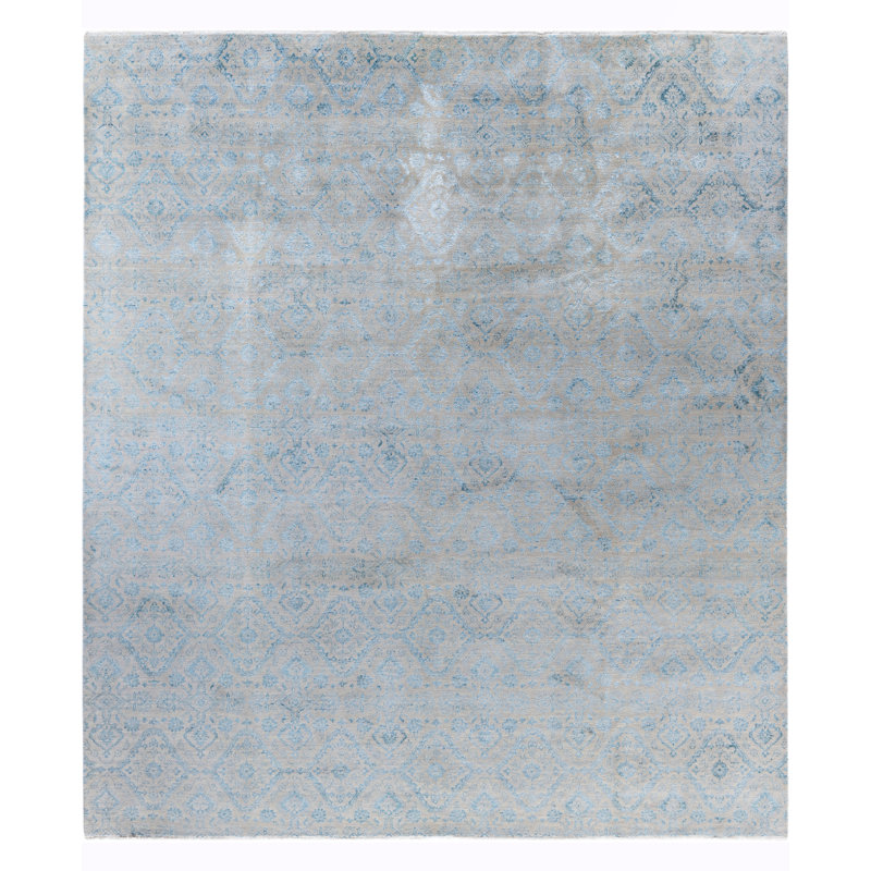 Overdyed One-of-a-Kind 9' 0" X 10' 2" Hand Knotted Area Rug