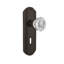 Deco Plate with Decorative Keyhole and Crystal Door Knob-1533147727