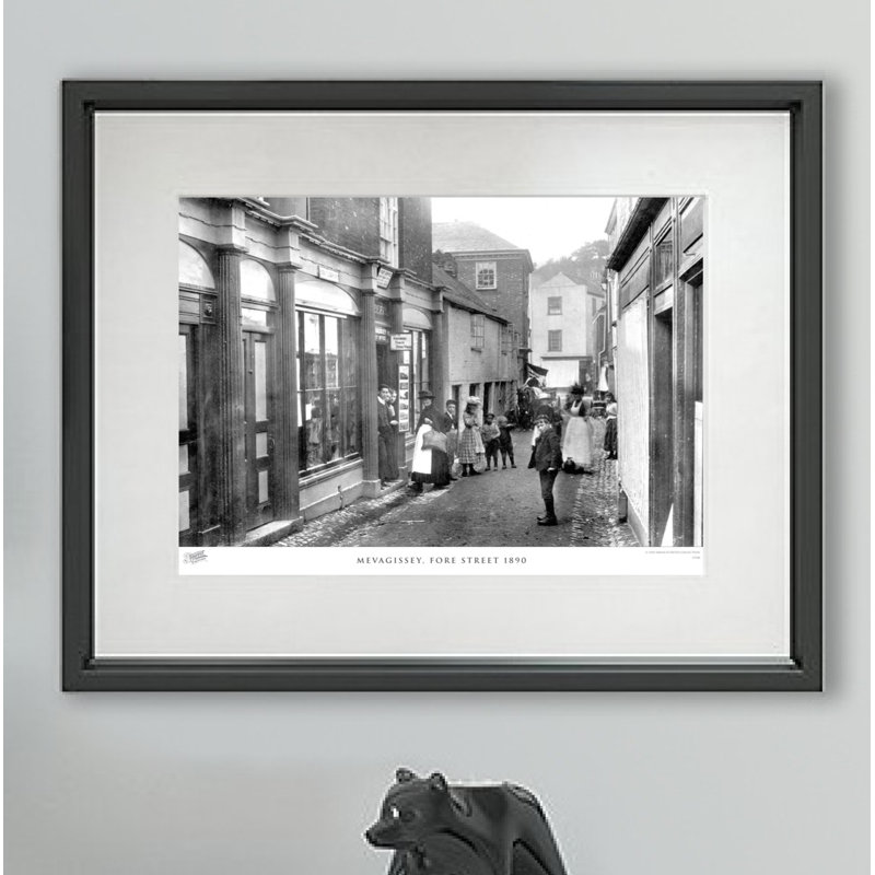 Mevagissey, Fore Street 1890 - Single Picture Frame Print, 28cm H x 36cm W x 2.3cm D