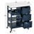 Ariayah Solid Wood Top Kitchen Island Cart with Wheels  & Drawers-1753104145