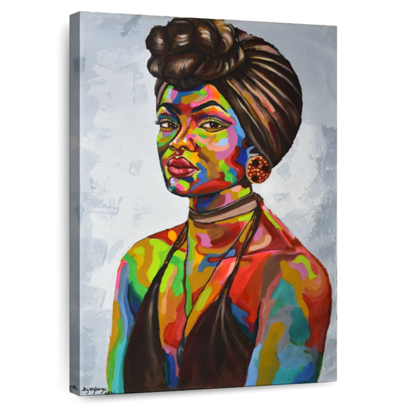 Leisha African Girl Portrait, 30" H x 20" W