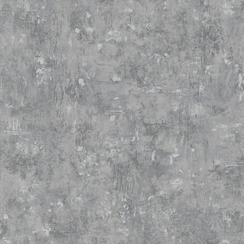 Olio Metallic Fleck Textured 33' L X 21" W Wallpaper Roll, Dark Gray/Green