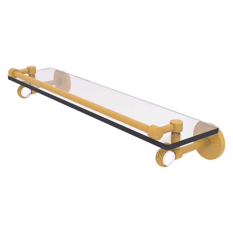 Tablette flottante Clearview, H 3,75 po x l 22 po x P 5,65 po, Or espagnol