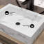 Lavabo de salle de bain vasque en céramique 22 po Voltaire-71104315
