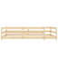 Lit de sol simple de taille naturelle avec clôture pour, pin de haute qualité, structure stable, sans sommier, installation rapide, zone d'utilisation polyvalente «Bedtime Calmness Relax»