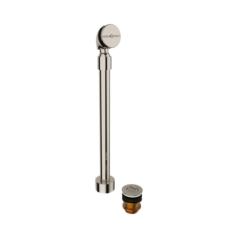 Freestanding Leg Tub Drain, Polished Nickel