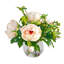 Arrangement de fausses pivoines dans un vase