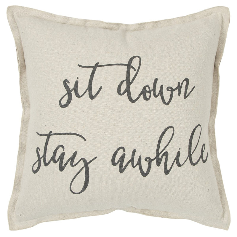 Coussin décoratif gris crème