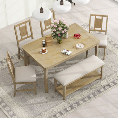 Hermanus Rectangular 60'' L x 43'' W Restaurant Dining Set -  Red Barrel StudioÂ®, 5379055C25CB42279F288841B917B3B8