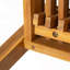 Ensemble de 2 chaises de patio en bois d'acacia robuste, siège imperméable confortable, capacité de 400 lb, structure de couleur naturelle