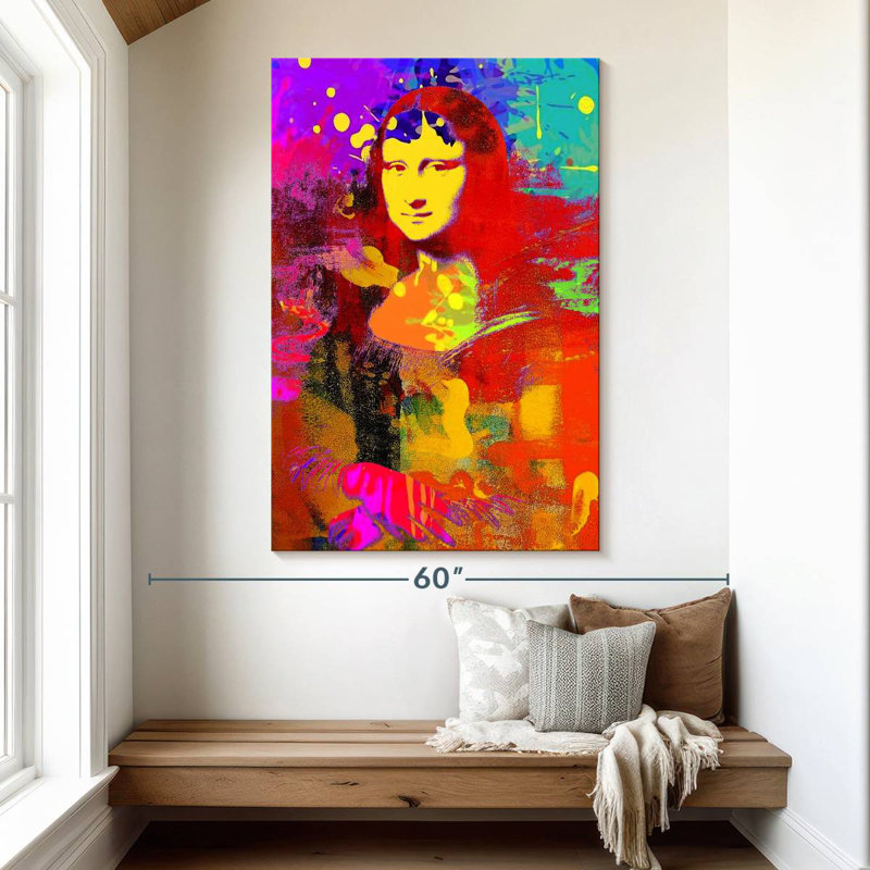 Leisha Mona Lisa Redux, H 51 po x l 34 po