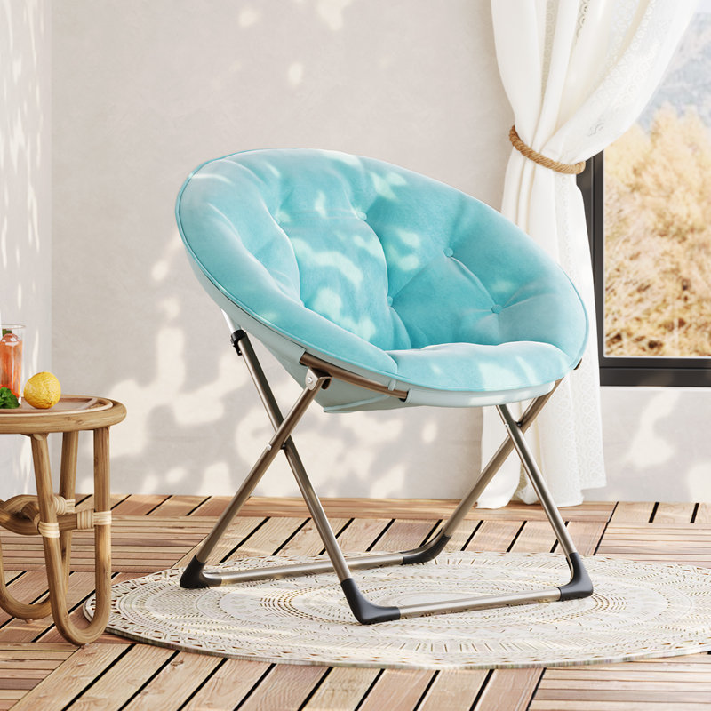 Upholstered Accent Chair, Gold, Blue