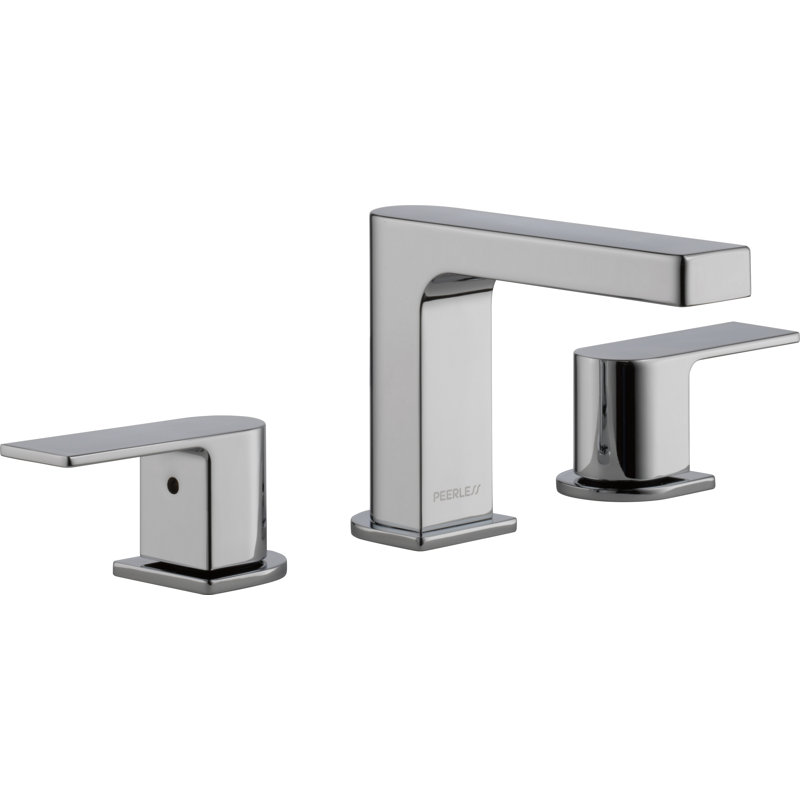 Xander Widespread Bathroom Faucet 3 Hole, 2-handle Bathroom Sink Faucet with Drain Assembly, Chrome