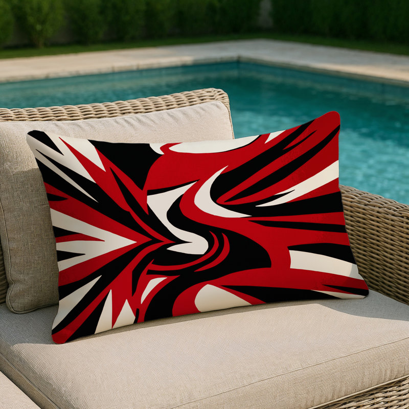 Abstract Redshift Indoor And Outdoor Pillow, Rectangle 20"H x 14"W