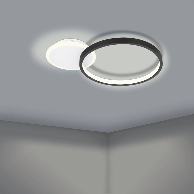 Mannox LED Flush Mount, Black