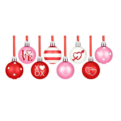 Valentines Day Decorative Ball Set Pendant Decoration Indoor Confessions Pendant Hanging Decoration Festival Gift