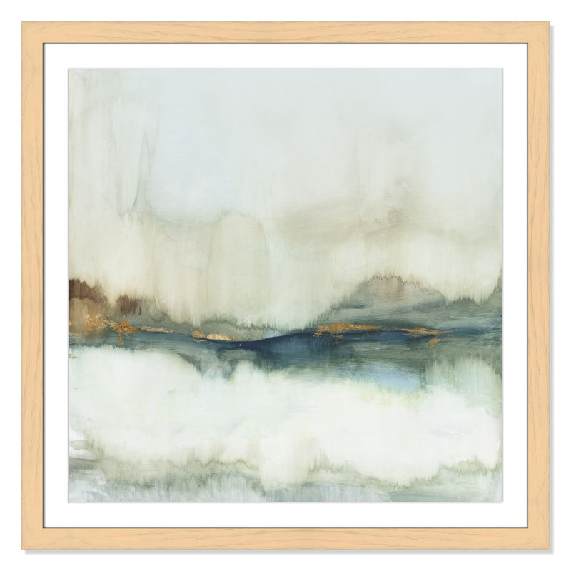 «Land Reflection», reproduction de la collection Square par Allison Pearce, H 37,5 po x l 37,5 po, Naturel