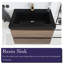 Meuble-lavabo mural simple avec comptoir Frediana