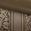 Édredon pour lit double / grand 6 pièces -, motif, coussins lavables double / grand, matériau, motif de feuille, jeté à la machine