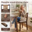 Hand-Woven Rope Dining Chair With Upholstered Seat-132714050-132714053