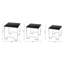 Exley Glass Top Sled Nesting Tables