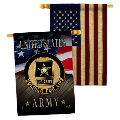 Drapeau de maison en polyester à 2 côtés 40 x 28 po