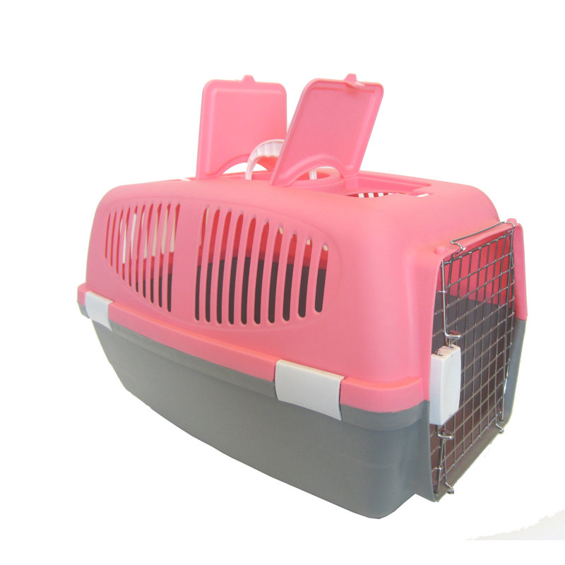 Support pour animaux en plastique, Grand (H 14 po x l 15 po x P 24 po), Rose