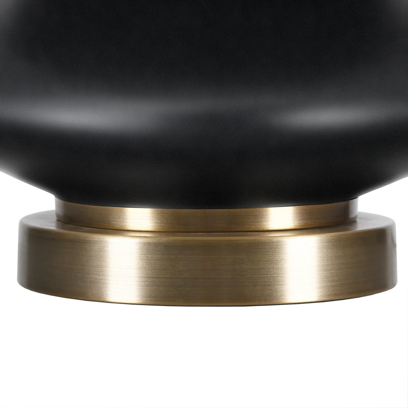 Lampe de table 26 po Danelea, Noir