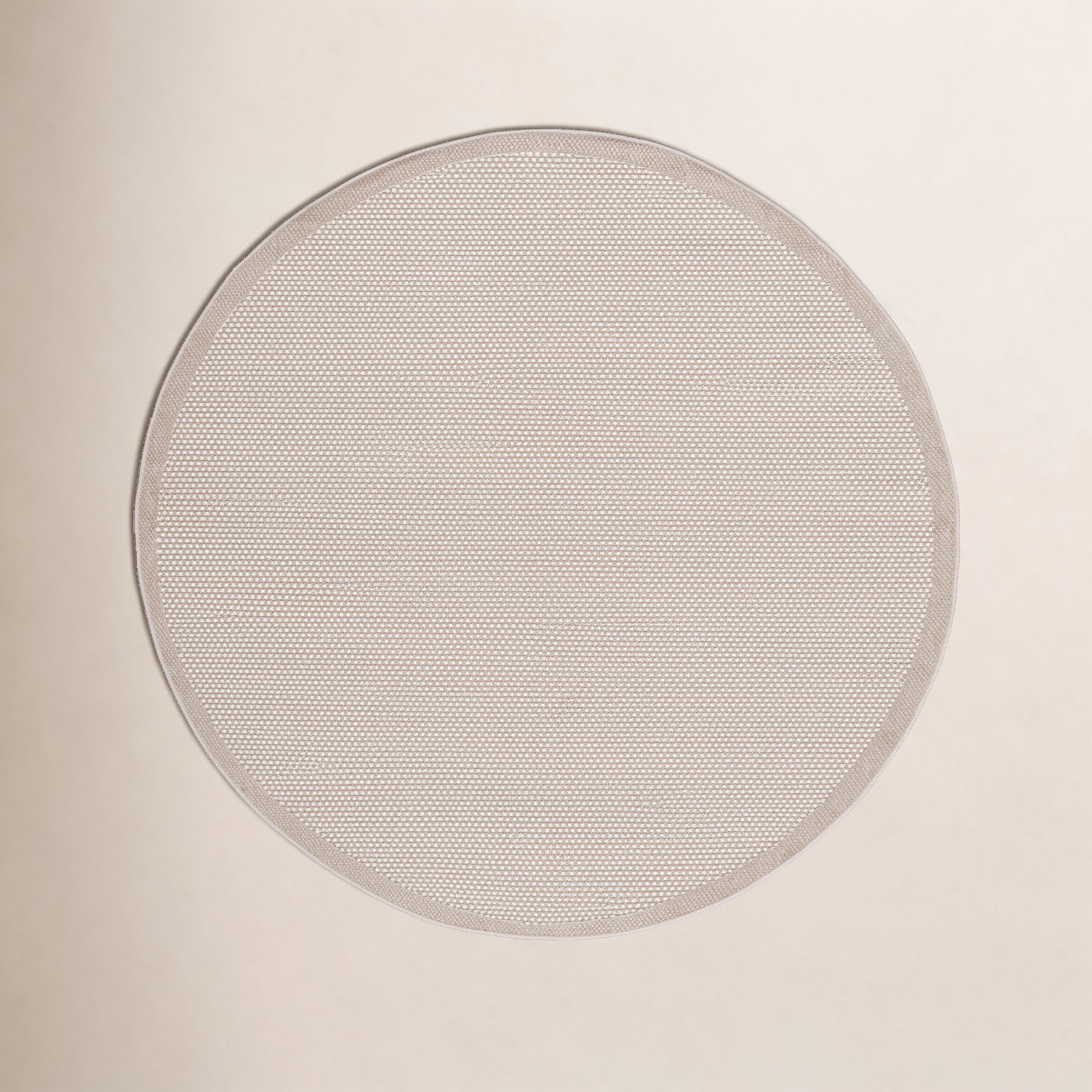 All-Weather Performance Checkered Rug, Round 6'7"