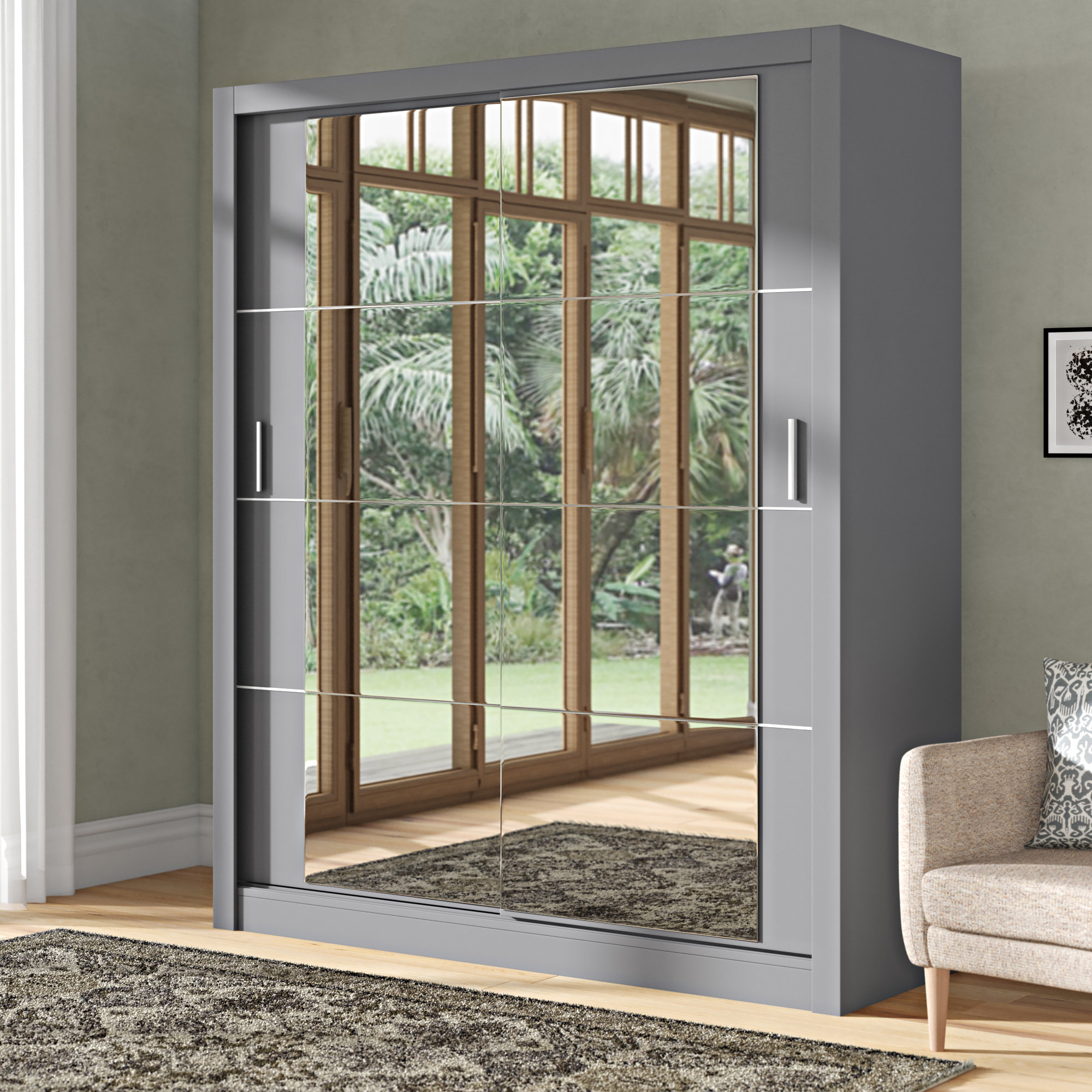 Tengan 2 door sliding wardrobe discount