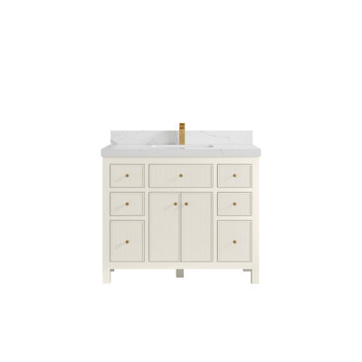 Sonoma X P 22 po De salle de bain simple en albâtre Quartz Calacatta Laza