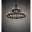 Byzantine 12 - Light Dimmable Wagon Wheel Chandelier