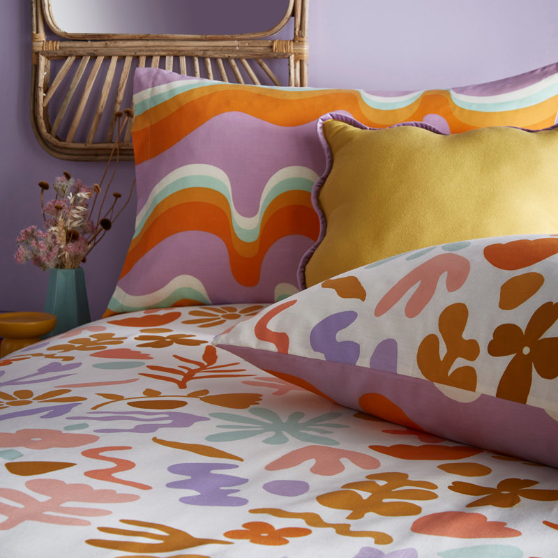 Cotton Blend Duvet Cover Set with Pillowcases, 220cm W x 260cm L