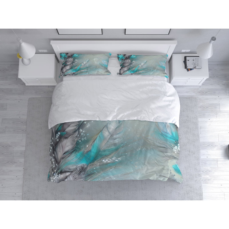 Abstract Duvet Cover, King Duvet Cover + 2 King Shams