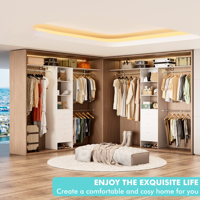 Walk-in Closet Rack-with Drawers