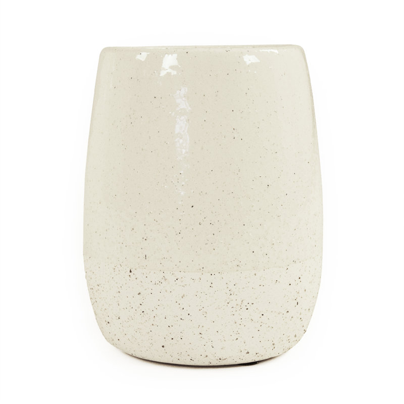 Dakshit Handmade Ceramic Table Vase, 7.75" H x 6" W x 6" D