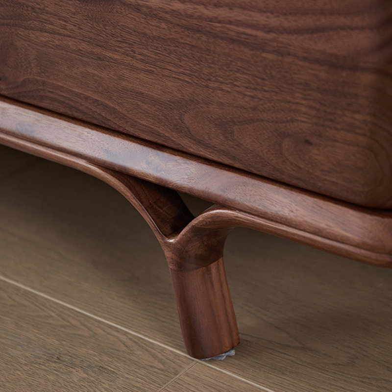 Light luxury pure solid wood TV cabinet