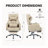 Swivel Ergonomic Office Chair, Technology Leather High Back Office Chair with Lumbar Support Headrest, Sedentary Comfortable Boss Chair, 155° Reclining Computer Chair-217038222