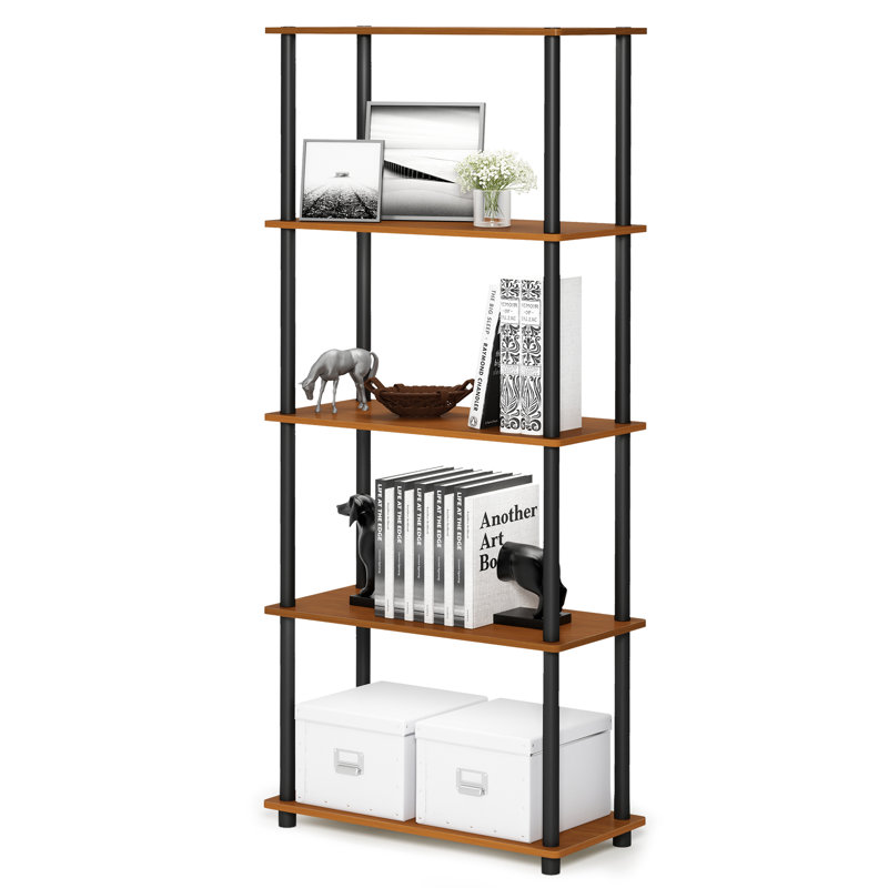 Maxine 59.9cm W Manufactured Wood Shelving Unit, Light Cherry