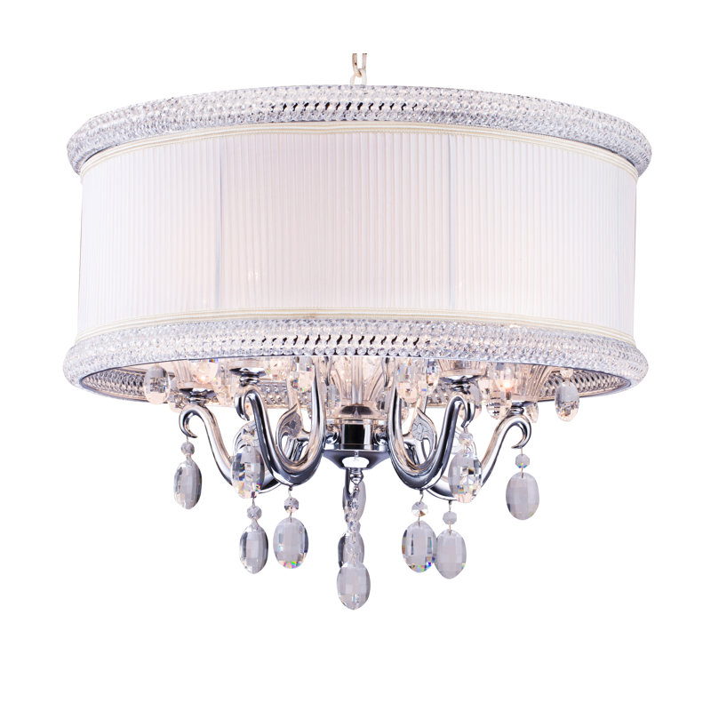 Traditional 5 Light Crystal Chandelier