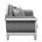 Elegant Design Loveseat With 3 Pillows